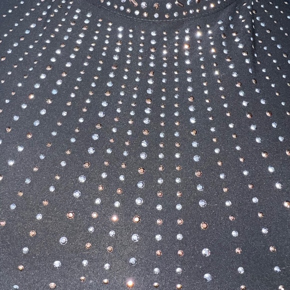 👗 |•WHITE HOUSE BLACK MARKET•| Black Studded Dress Size XLT - Picture 4 of 10